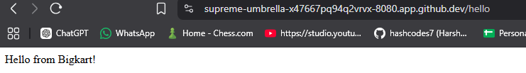 Application Running